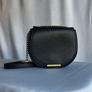 Cuyana Chain Mini Saddle Bag